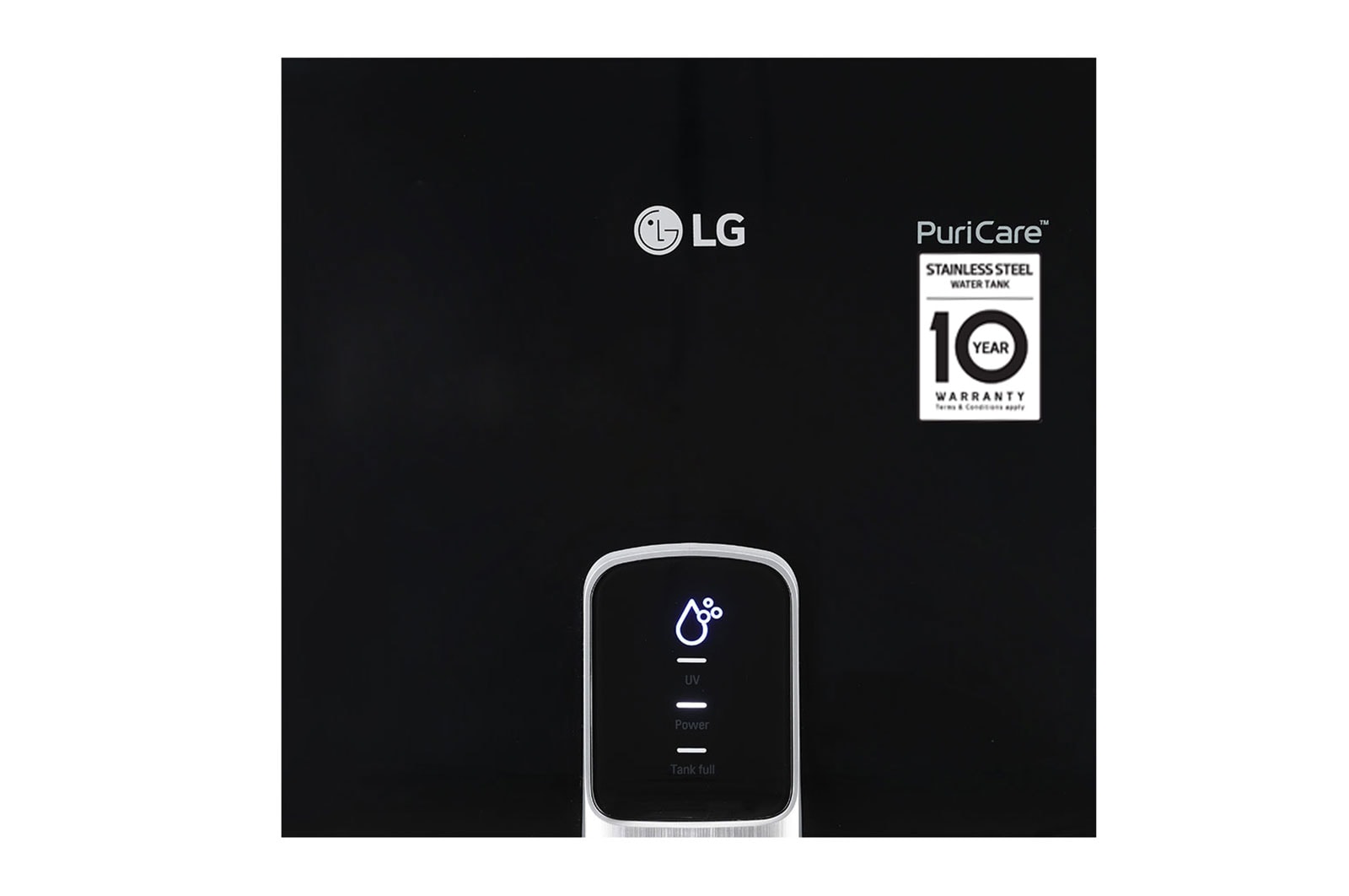 LG 8L RO+UV Water Purifier with Stainless Steel Tank, Black, WW152NP