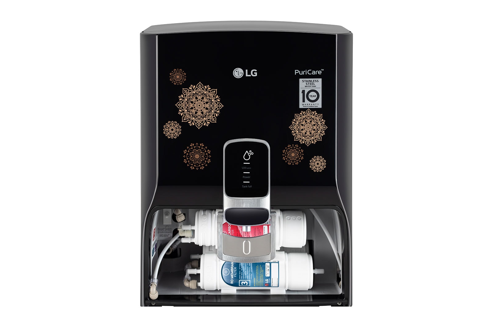 LG 8L RO+UV+Mineral Booster Water Purifier, Steel Tank, WW155NPB