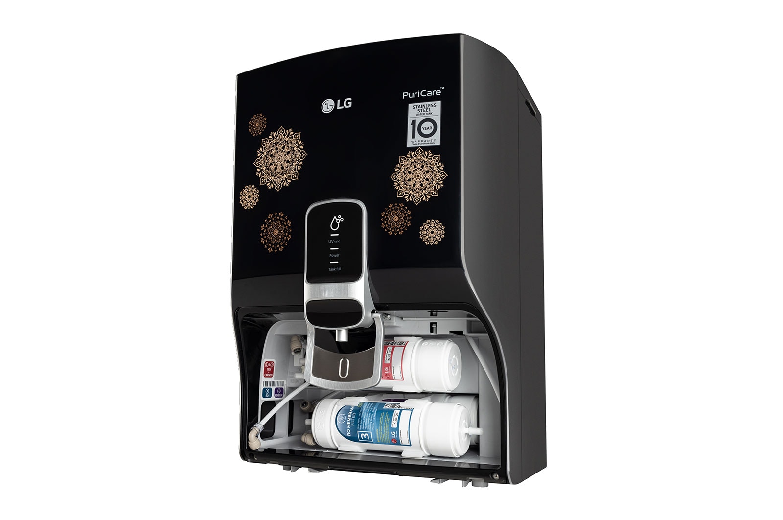 LG 8L RO+UV+Mineral Booster Water Purifier, Steel Tank, WW155NPB