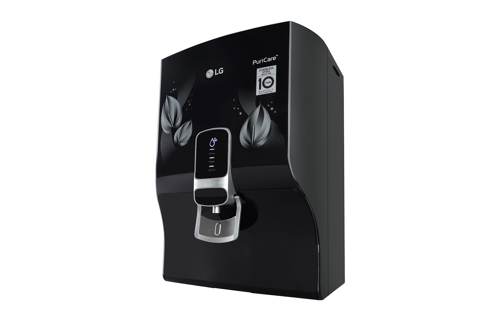 LG 8L RO+UV+Mineral Booster Water Purifier with Steel Tank, Black, WW174NPB