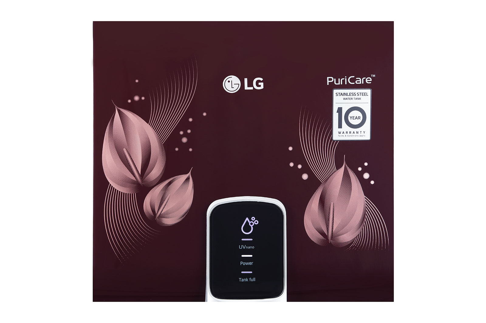 LG 8L RO+UV+Mineral Booster Water Purifier with Steel Tank, Crimson Red, WW174NPC