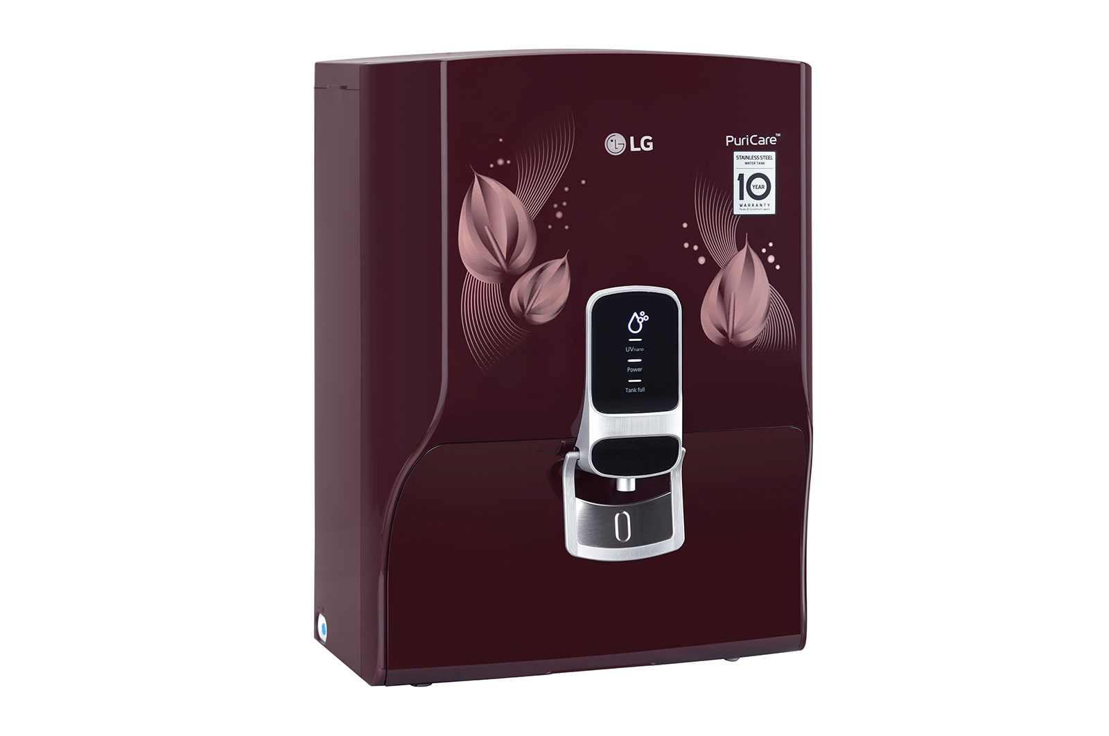 LG 8L RO+UV+Mineral Booster Water Purifier with Steel Tank, Crimson Red, WW174NPC