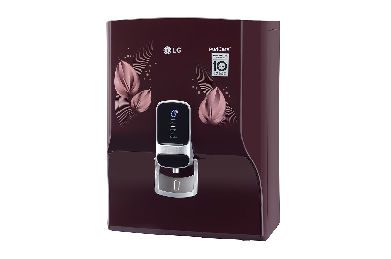 LG 8L RO+UV+Mineral Booster Water Purifier with Steel Tank, Crimson Red, WW174NPC