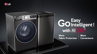 LG 7Kg Front Load Washing Machine, AI Direct Drive™, Middle Black, play video, FHV1207Z4M, thumbnail 2