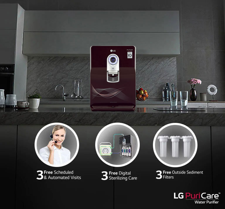 Get complementary true maintenance package worth 4200 with LG water purifier