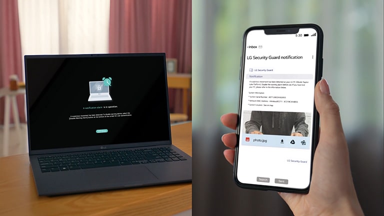  It show that the security guard works when user leaves the gram and it sends an alert to its user.