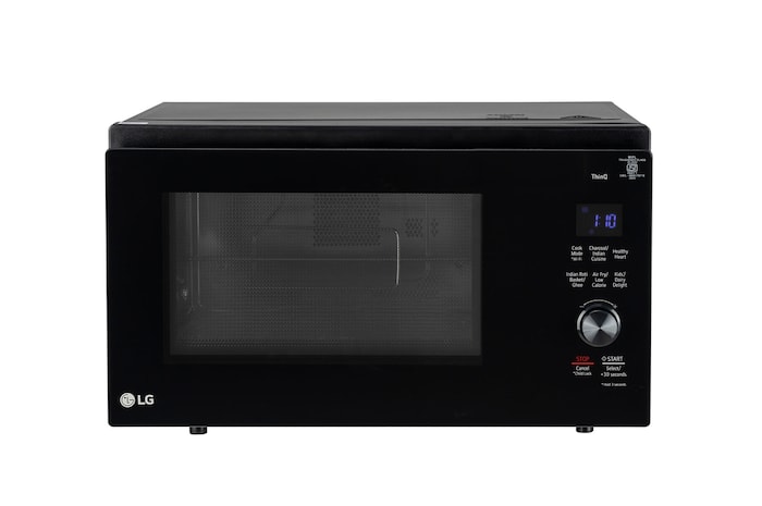 LG MJEN326ULWF Scan To Cook Charcoal Convection Microwave front view