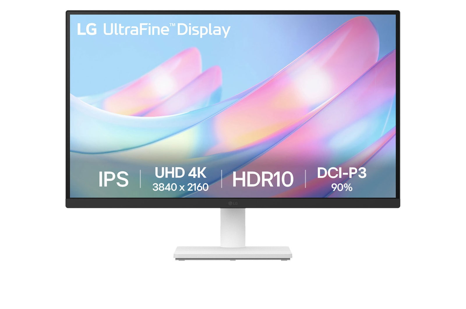 LG 27US500-W UHD 4K & 5K Monitors front view