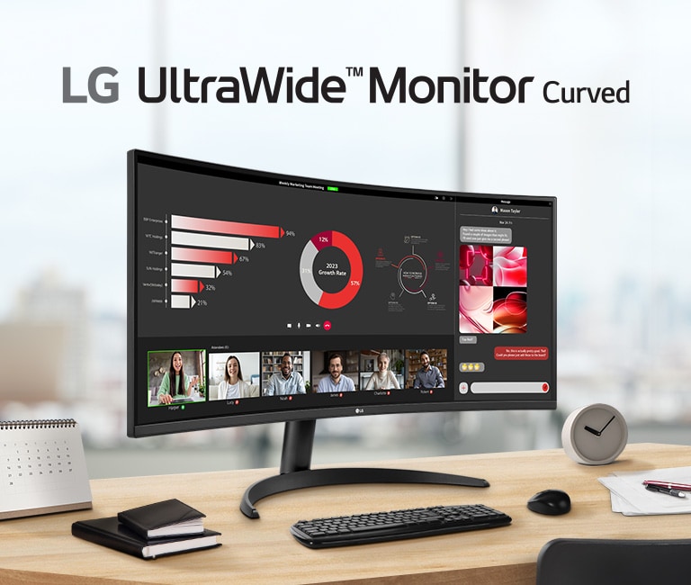 Buy 34 Curved UltraWide™ QHD Monitor - 34WR50QC-B | LG IN | LG IN