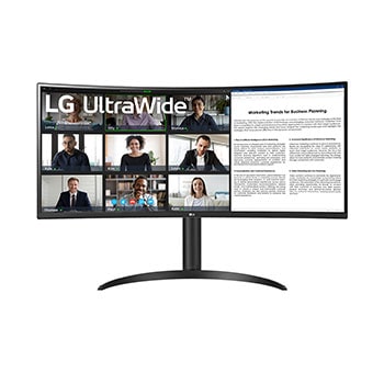 LG 34wr55qc-b ultrawide-monitors front view