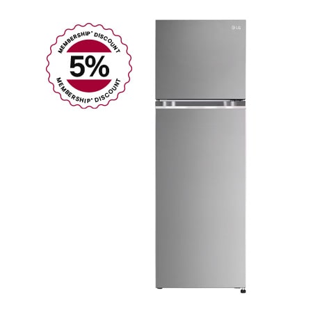 

LG 322L, 3 Star, Smart Inverter Compressor, Convertible, Smart Diagnosis™, Shiny Steel Finish, Frost-Free Double Door Refrigerator - GL-S342SPZX