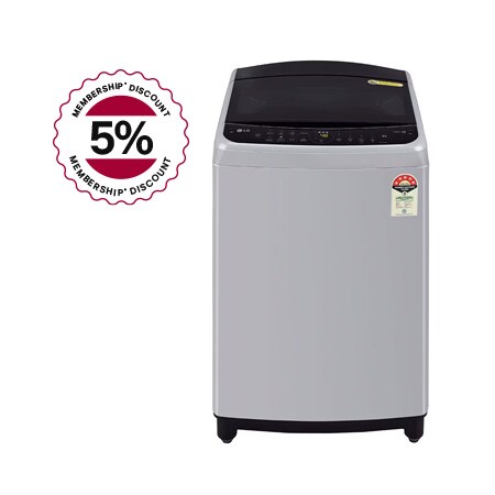 

LG 9Kg Top Load Washing Machine, AI Direct Drive™, Turbodrum, Middle Free Silver - THD09NPF