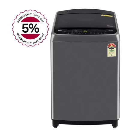 

LG 9Kg Top Load Washing Machine, AI Direct Drive™, In-built Heater, Middle Black - THD09SPM