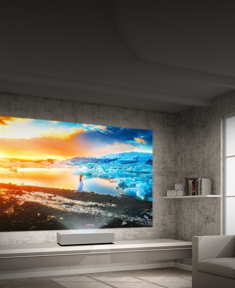 LG CineBeam makes home cinema easier and more enjoyable.