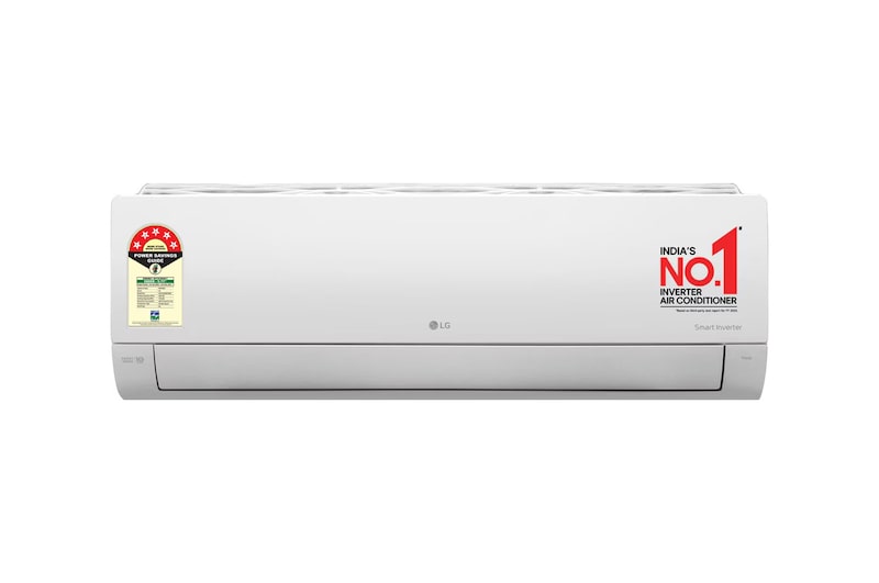 Front view of LG 5 Star (1.0) Split AC, AI Convertible 6-in-1, Diet Mode+, Viraat Mode, 100% Copper Tubes, 3.5 kW, 2026 Model AS-Q14ANZE