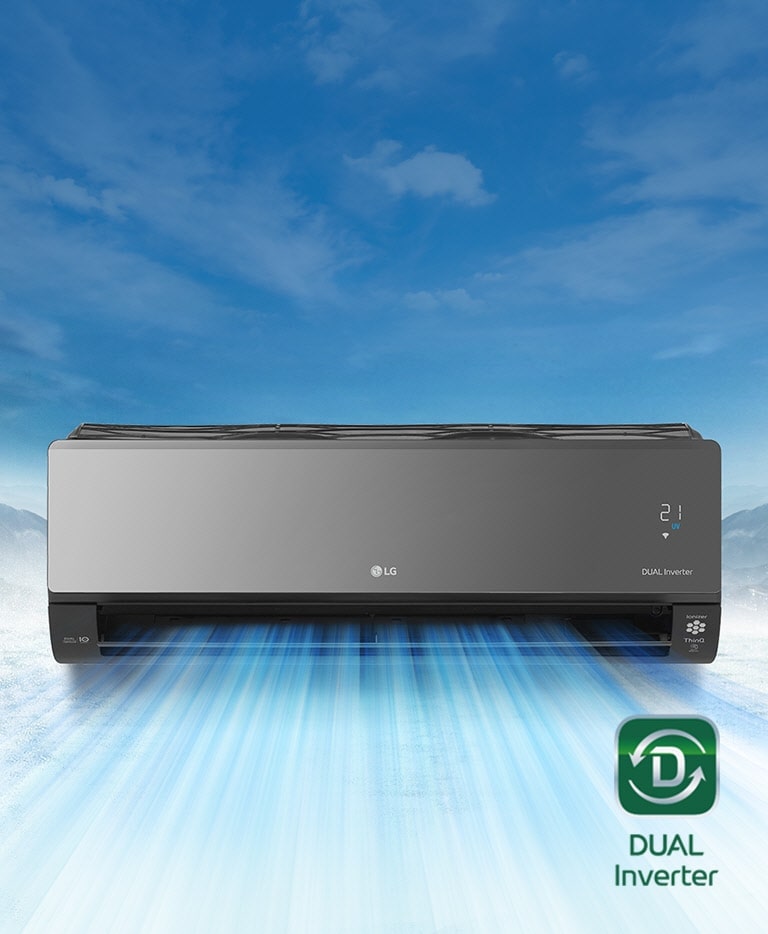 LG AC cools your room faster with the help of its dual inverter compressor