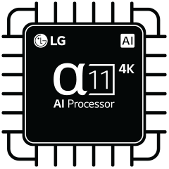 Un processore alpha 11 AI 4K.