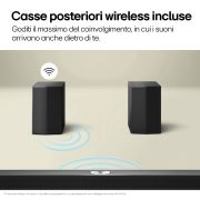 Caratteristica Casse posteriori wireless incluse