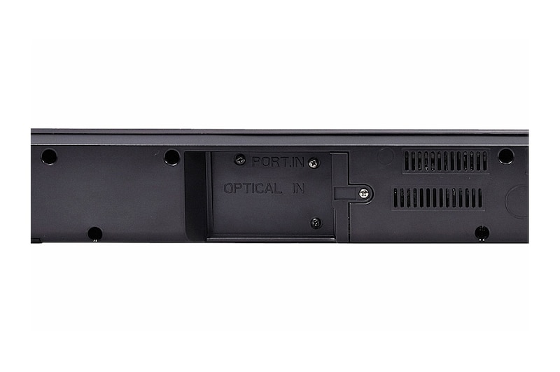 Dettaglio degli ingressi della soundbar