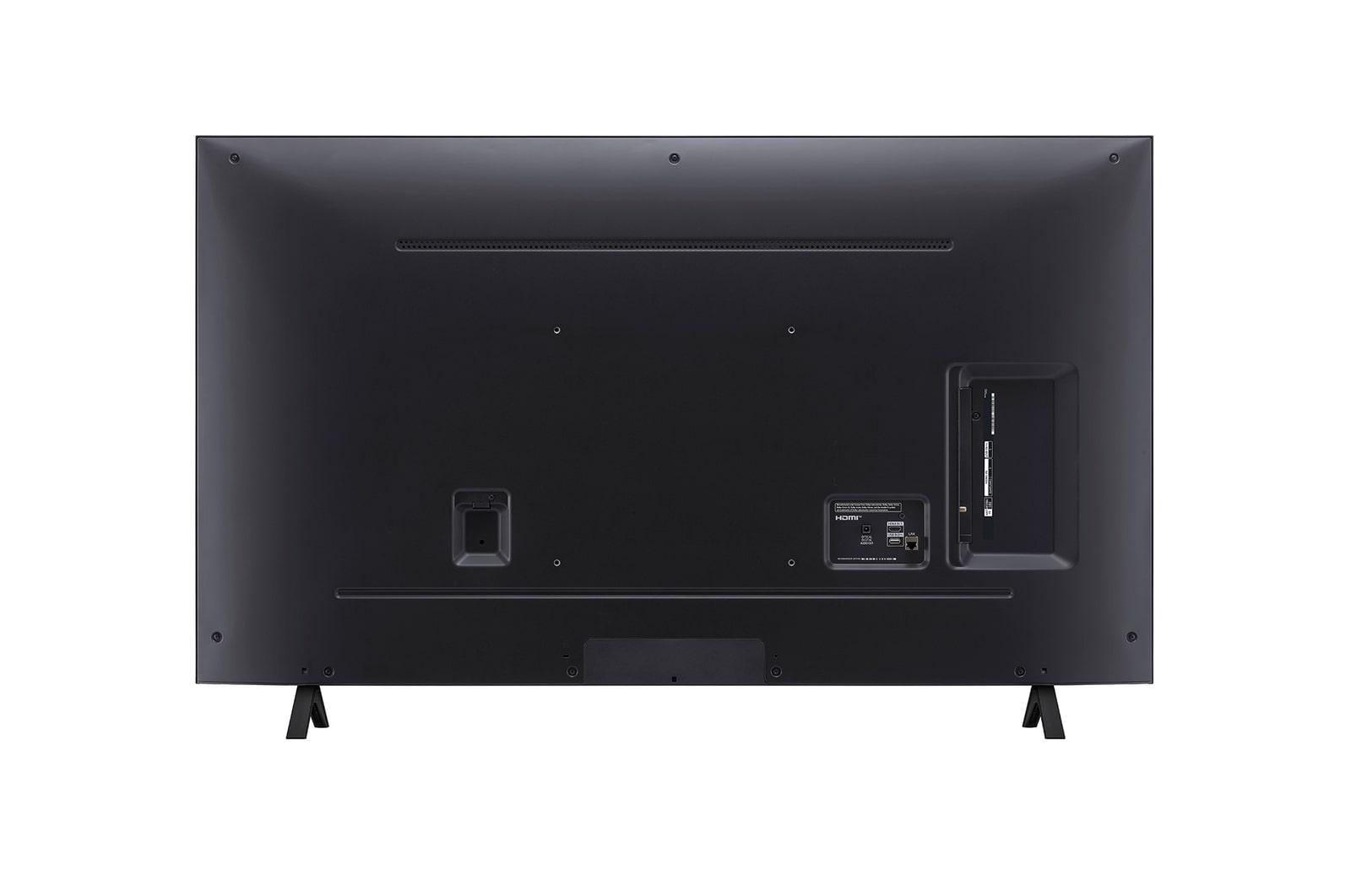 Rear view of LG NanoCell TV, NANO80