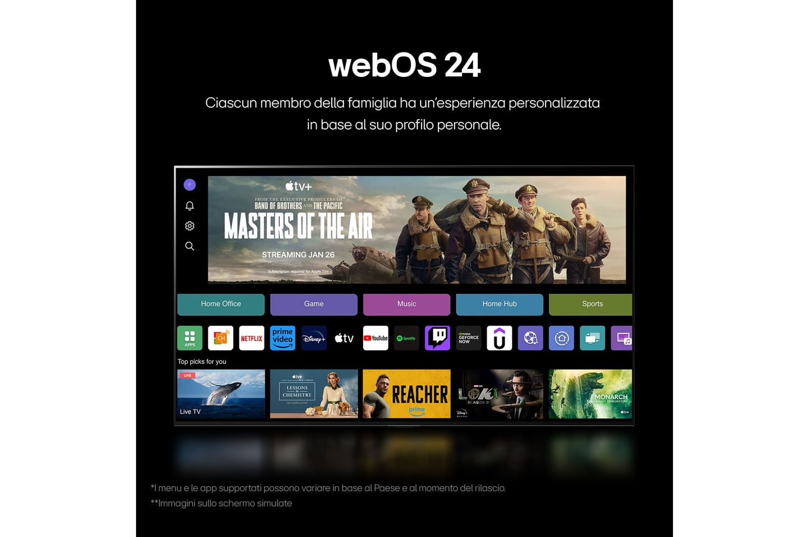 Caratteristica "webOS 24"