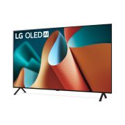 Vista laterale leggermente angolata verso sinistra del TV