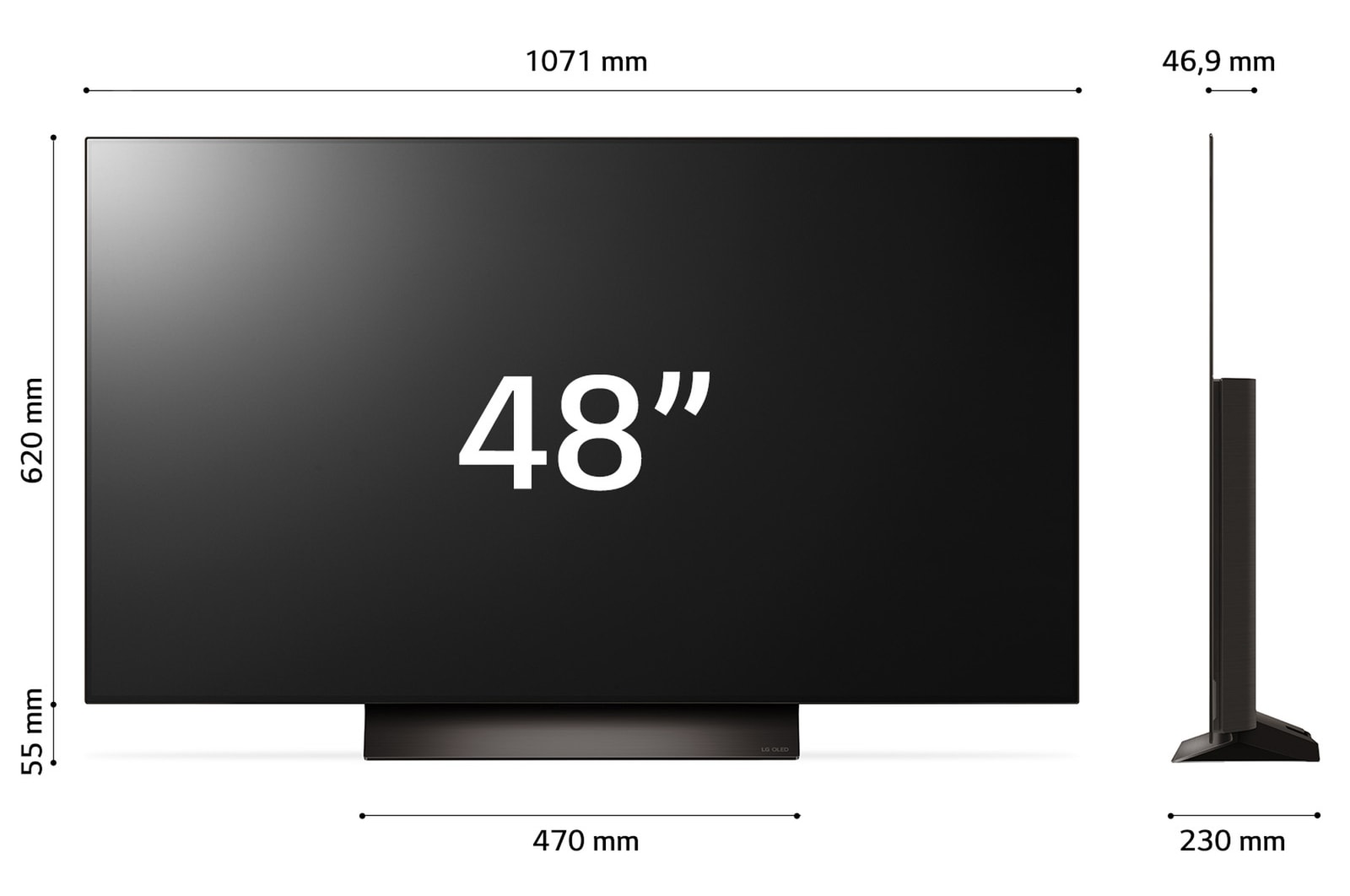 LG TV 48 pollici LG OLED evo AI C4 4K Smart TV 2024, OLED48C43LA