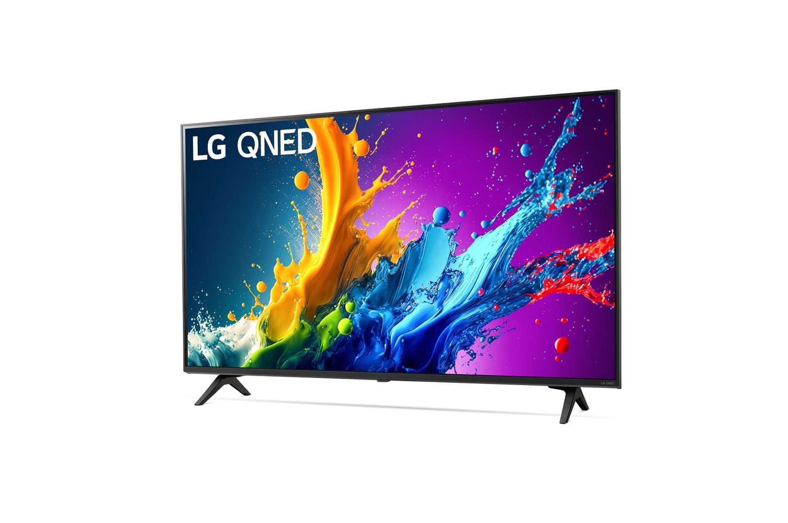 Vista laterale leggermente angolata verso sinistra del TV