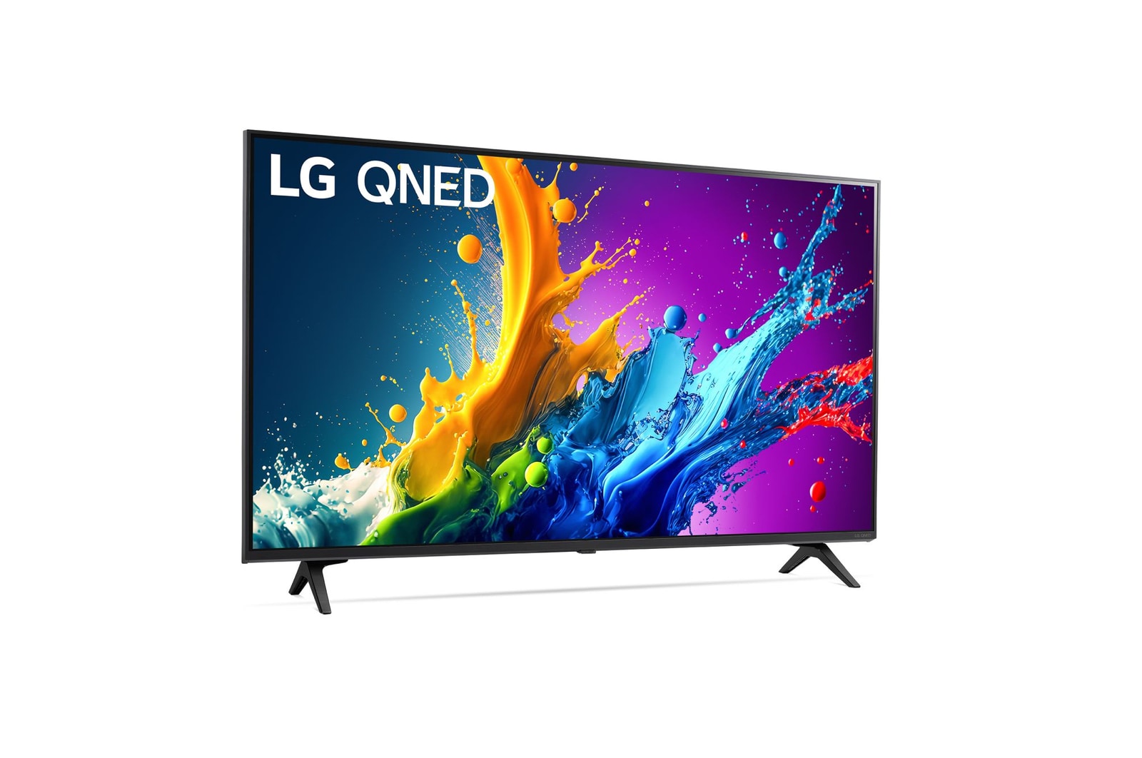 Vista laterale leggermente angolata verso destra del TV