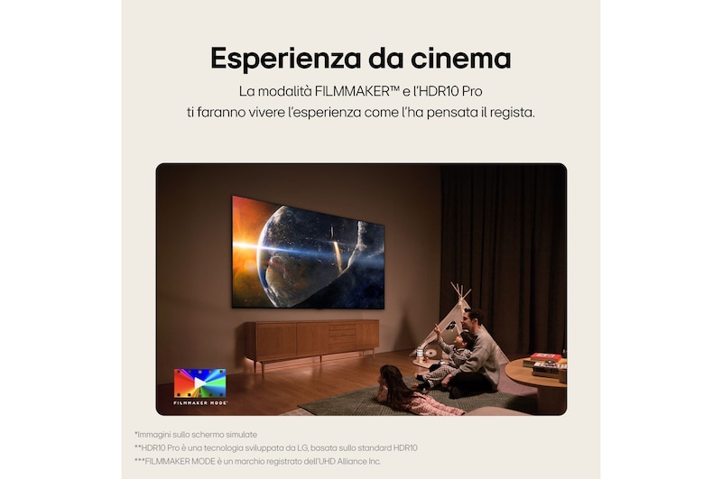 Caratteristica Esperienza da cinema
