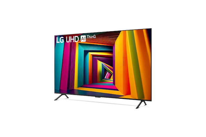 Vista del TV inclinato verso sinistra