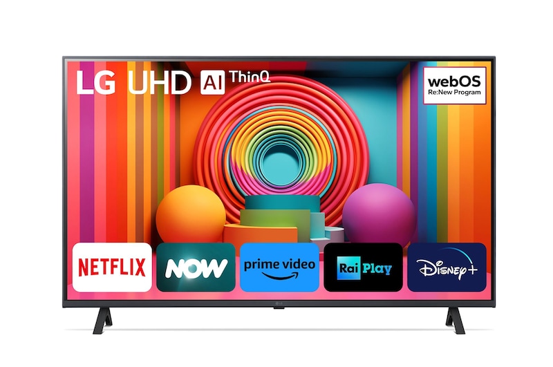 Immagine frontale del TV