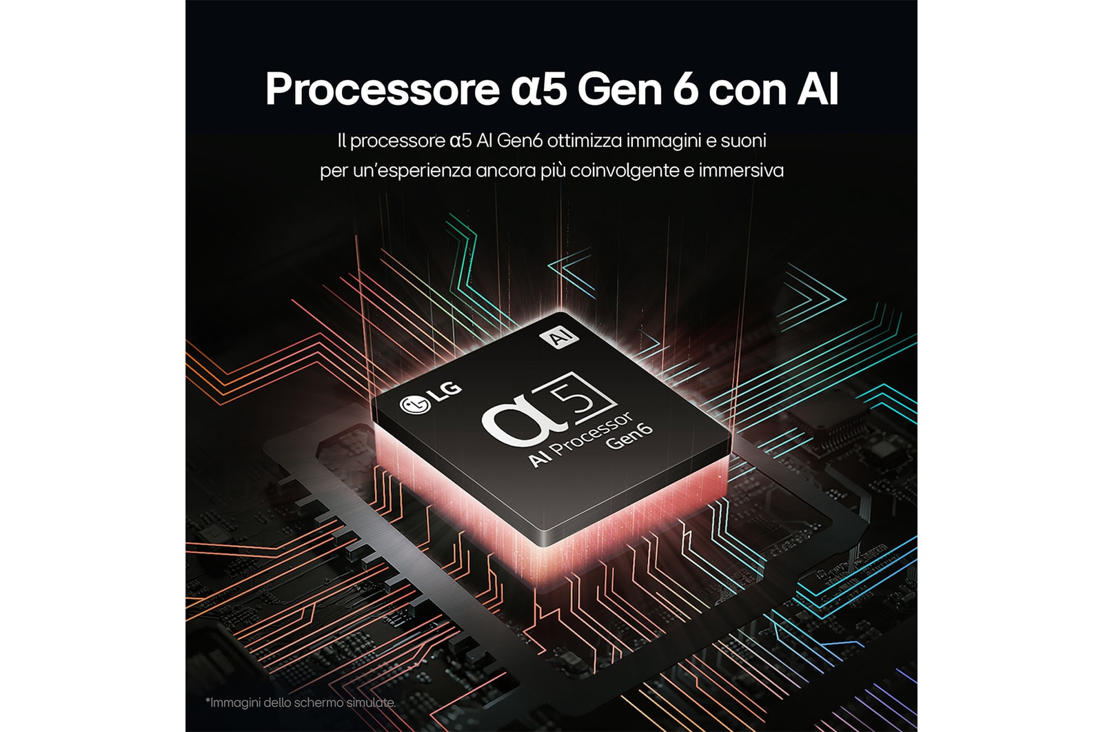 Caratteristica Processore α5 Gen6 con AI