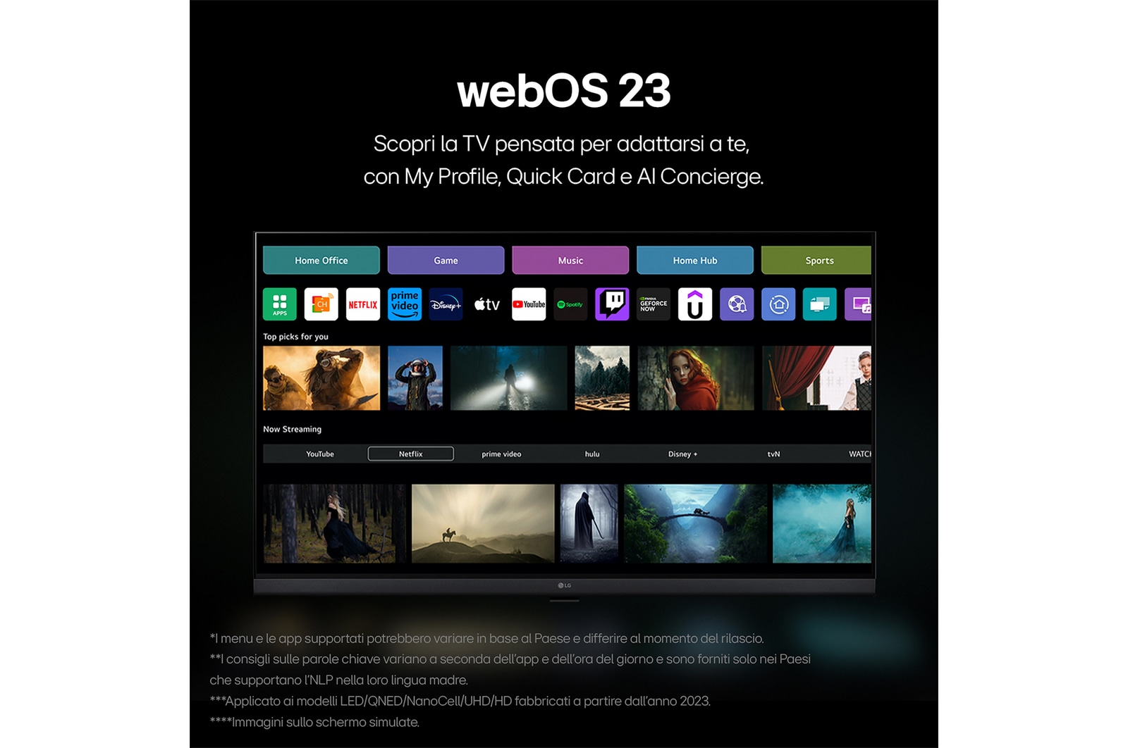 Caratteristica webOS 23