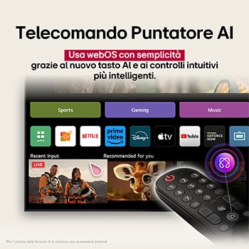 Telecomando puntatore AI TV Nanocell  86NANO81A6A
