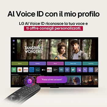 AI Voice ID con il mio profilo TV Nanocell  86NANO81A6A