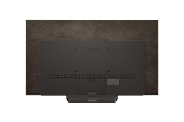 Vista posteriore di una Smart TV LG OLED evo AI C5 4K