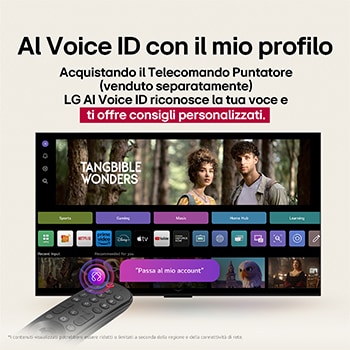Caratteristica AI Voice ID con il mio profilo