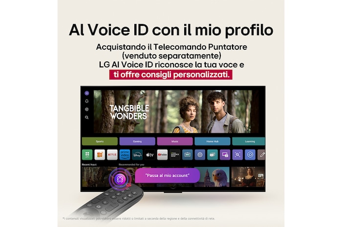 Caratteristica AI Voice ID con il mio profilo