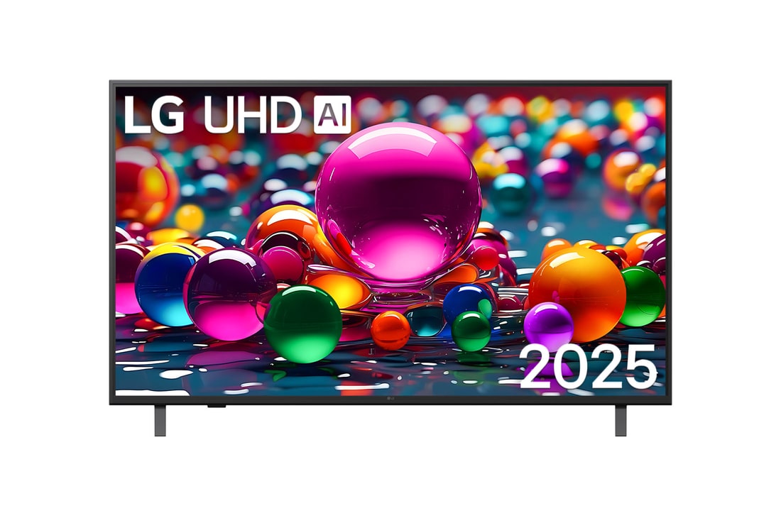 Foto frontale del TV LG AU75 {screen size}