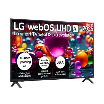 Foto frontale del TV LG AU75 {screen size}