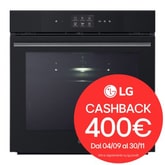 Forno 100% vapore InstaView | 76L Classe A++ | Display touch 4,3", Air Fry, Steam Sous Vide, Pizza, EasyClean, Wi-Fi | Nero