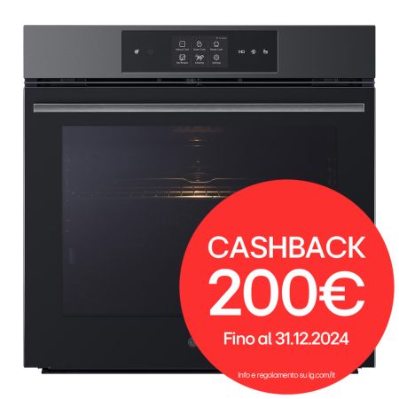 Immagine di Forno a Vapore da Incasso Nero Classe A++ con WiFi, EasyClean, 76L, InstaView