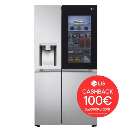 Immagine di Frigorifero Side by Side No Frost con InstaView e Wi-Fi, 635L, Dispenser Acqua e Ghiaccio