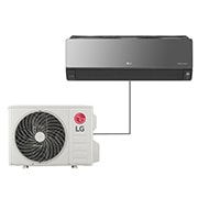 LG Condizionatore monosplit ARTCOOL Mirror | 12000 BTU | Pannello a specchio, UVnano, Ionizzatore, Filtro allergeni, AC12BK