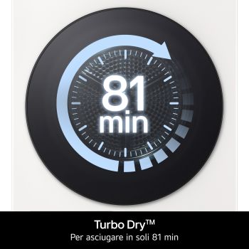 Funzione Turbo Dry™ su LG RNX5010TWBC: asciugatura rapida in soli 81 minuti.