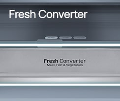 Immagine che mostra l'area Fresh converter dentro il frigorifero