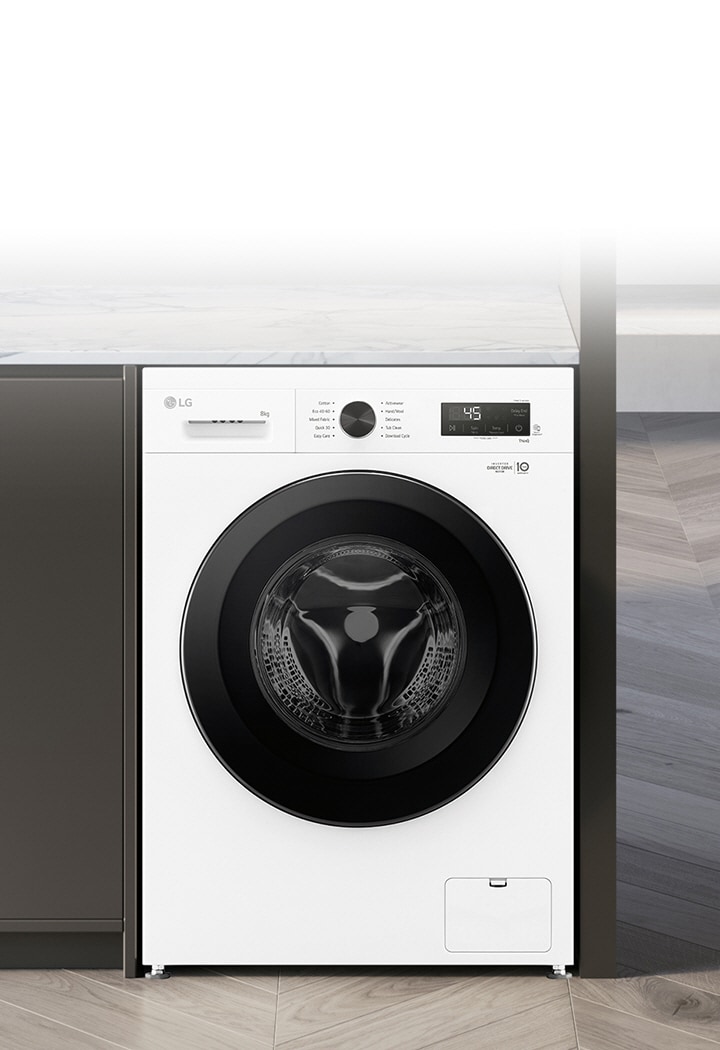 Una lavatrice in un ambiente della casa