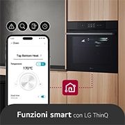 LG Offerta Kit: Forno 100% vapore InstaView 76L Classe A++ e Piano induzione 60cm, Potenza 2,5 ~ 7,4kW, WSED7667M.CBIZ7