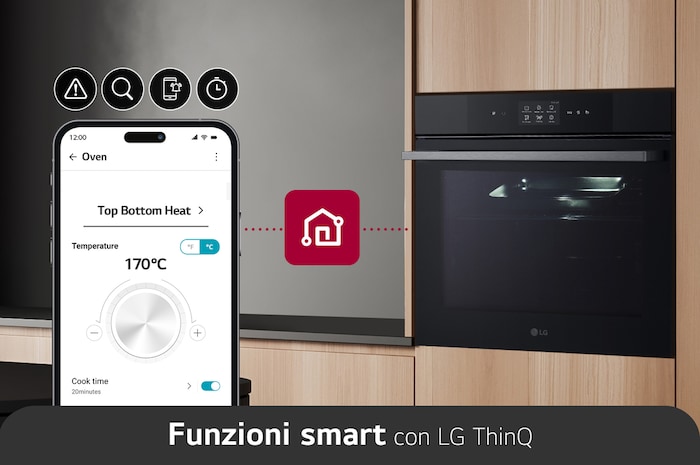 LG Offerta Kit: Forno 100% vapore InstaView 76L Classe A++ e Microonde NeoChef 25 litri 1000W, WSED7667M.MH6565